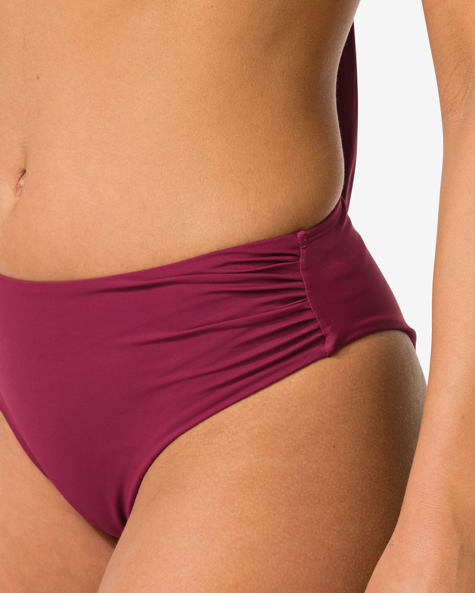 damesbikinibroekje Dana  donkerrood donkerrood - 22360320DARKRED - HEMA