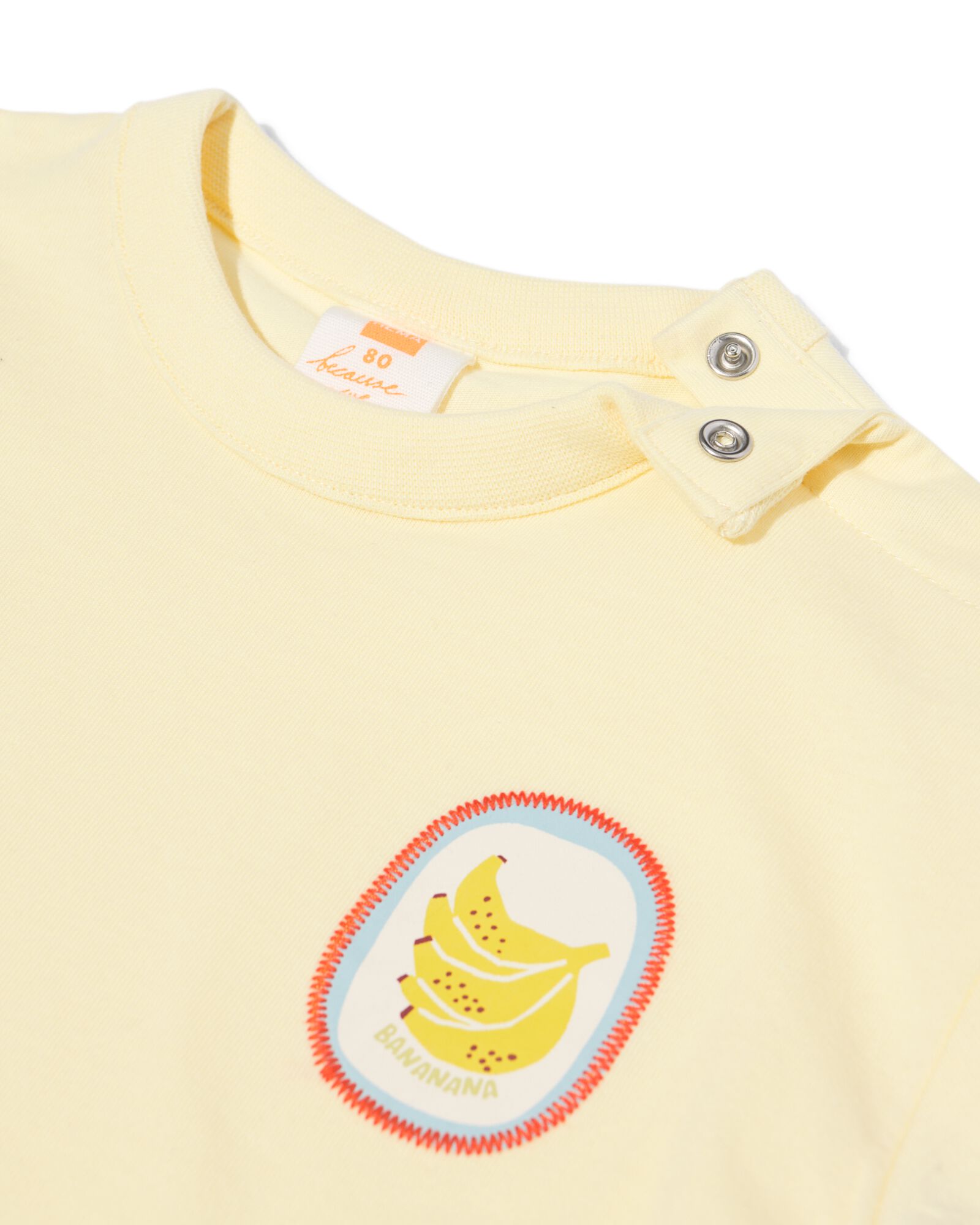 Baby-T-Shirt Jersey Bananen hellgelb hellgelb - 33191470LIGHTYELLOW - HEMA