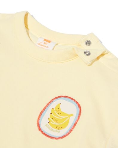 Baby-T-Shirt Jersey Bananen hellgelb hellgelb - 33191470LIGHTYELLOW - HEMA