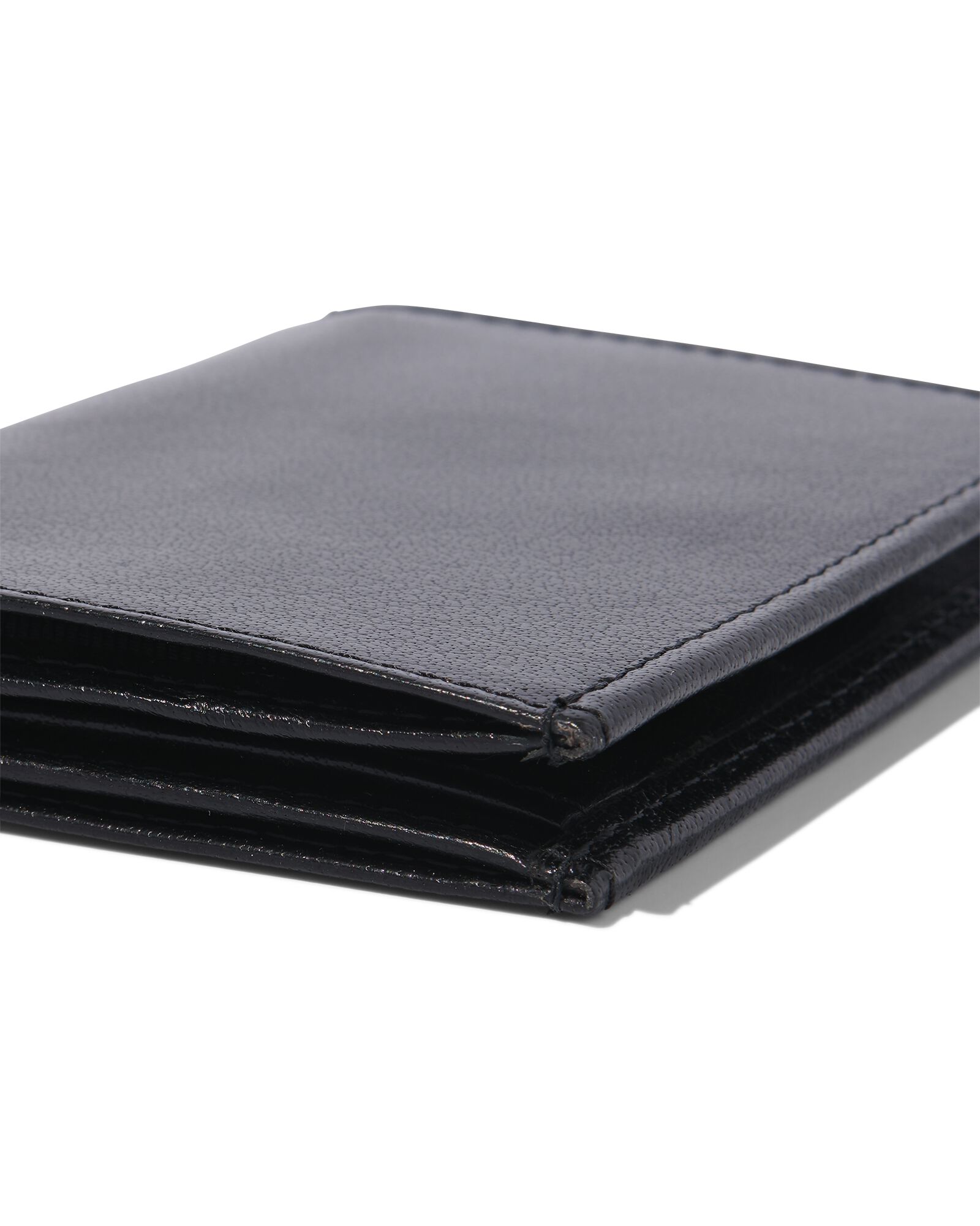 billfold portemonnee zwart leer RFID - 18140063 - HEMA
