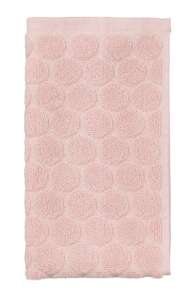 handdoeken - zware kwaliteit - gestipt roze - 1000015162 - HEMA