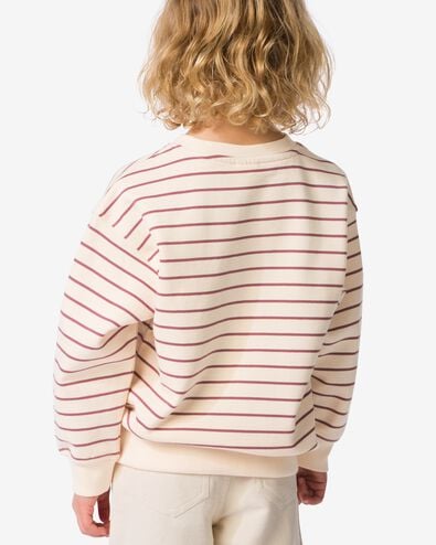 Kindersweater, gestreift, Fr&uuml;chte ecru ecru - 30816708ECRU - HEMA