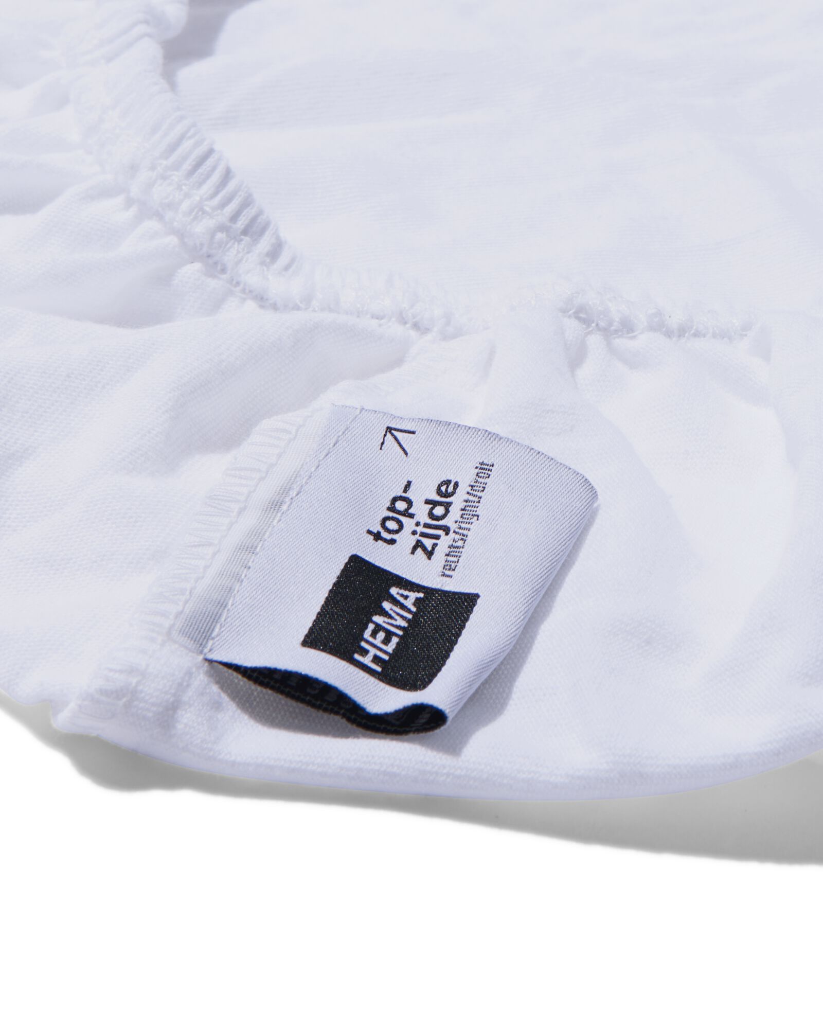 drap-housse 80x200 cm coton h&ocirc;tel percale blanc - 5190067 - HEMA