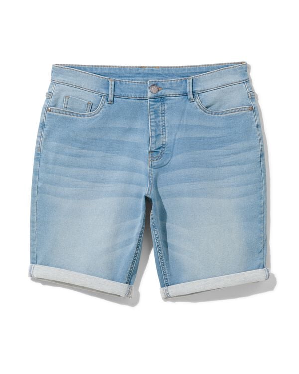 heren short jogdenim lichtblauw lichtblauw - 1000030609 - HEMA