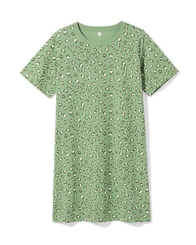 nuisette femme jersey l&eacute;opard vert vert - 23401325GREEN - HEMA