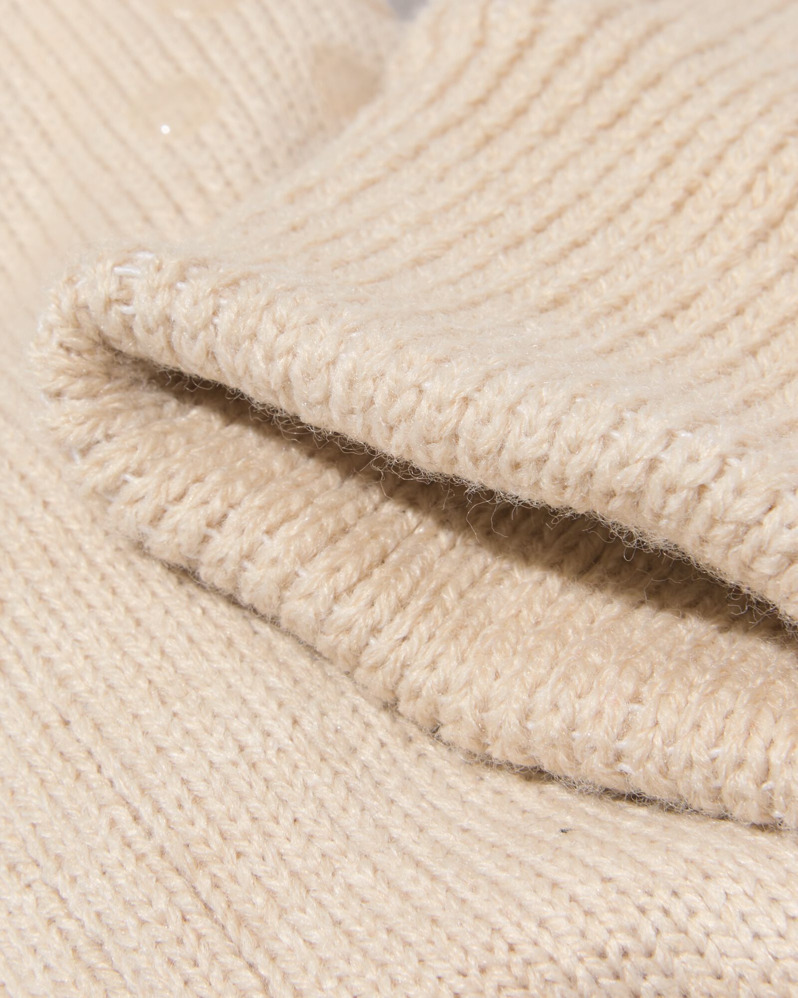 chaussettes d'int&eacute;rieur pour femmes en polaire c&ocirc;tel&eacute;e beige beige - 4280360BEIGE - HEMA