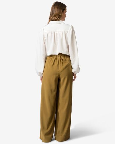 damesbroek Sarie regular fit groen groen - 36207620GREEN - HEMA