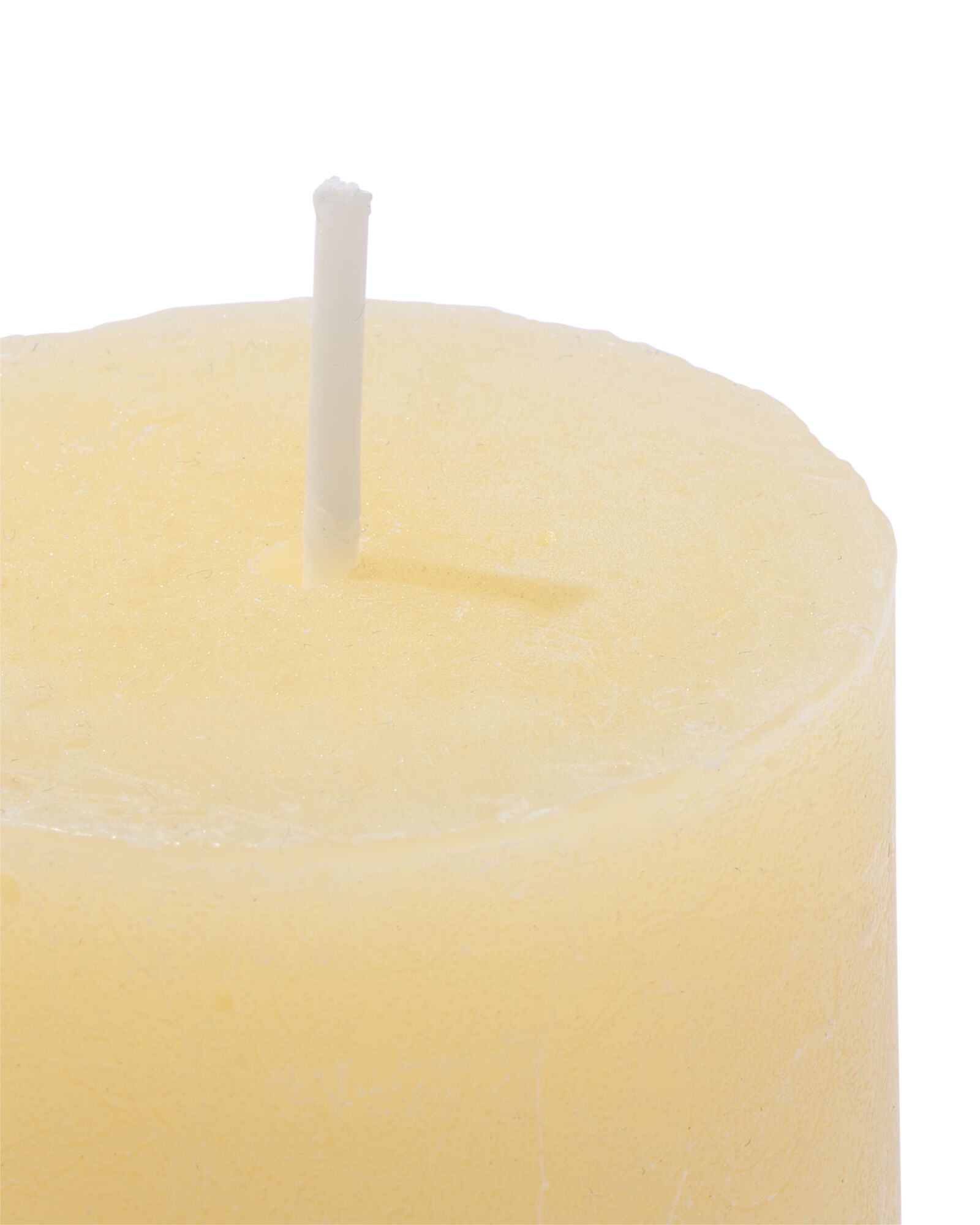 bougies rustiques jaune clair jaune clair - 1000028016 - HEMA