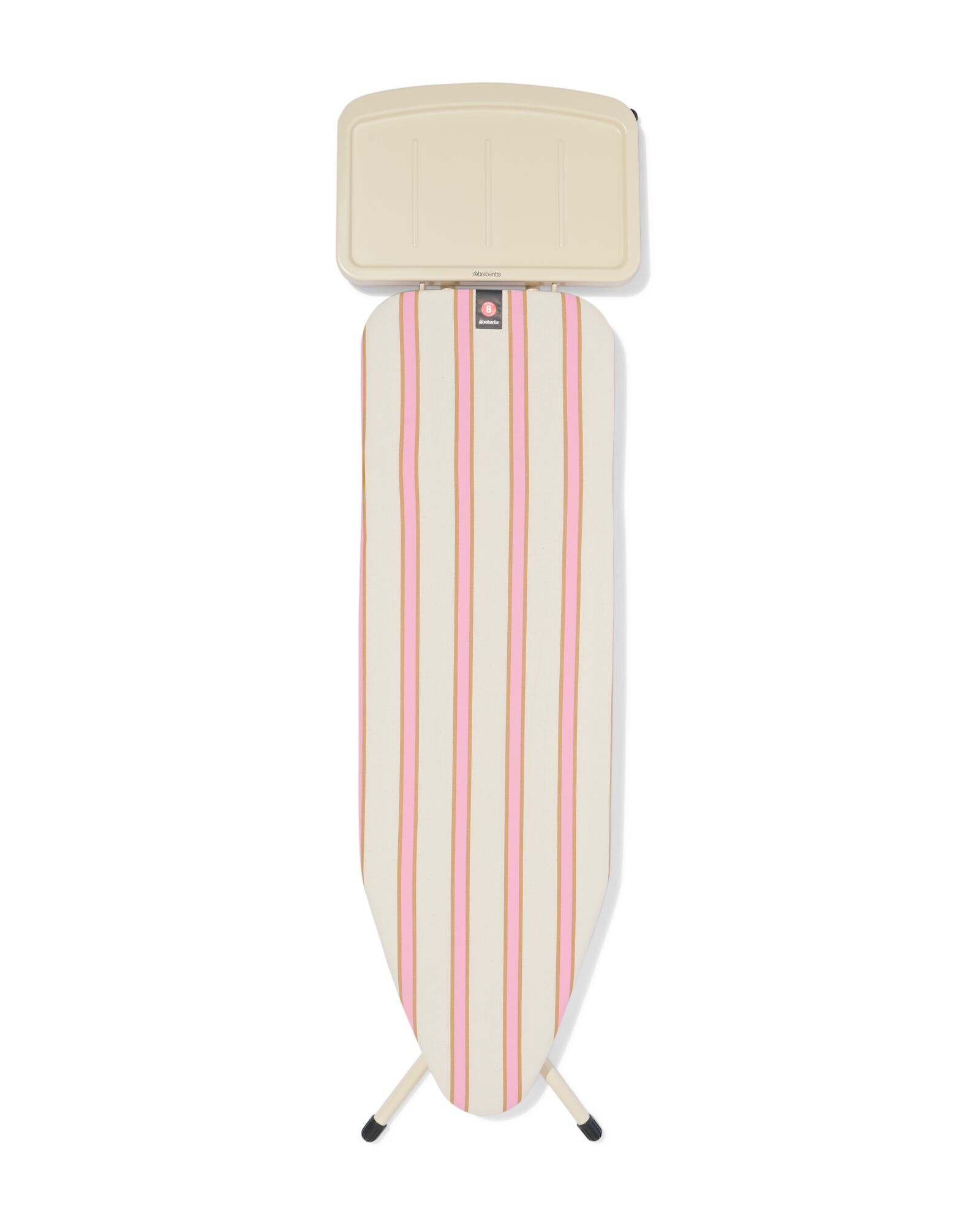 Brabantia strijkplank B voor stoomgenerator 124x38cm strepen roze - 20500264 - HEMA