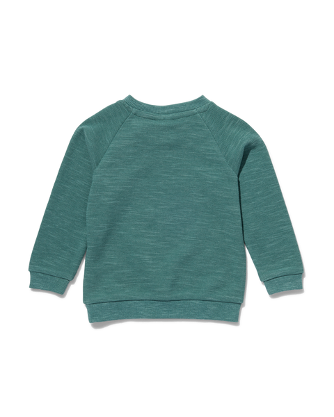 baby sweater wafel groen groen - 1000029739 - HEMA