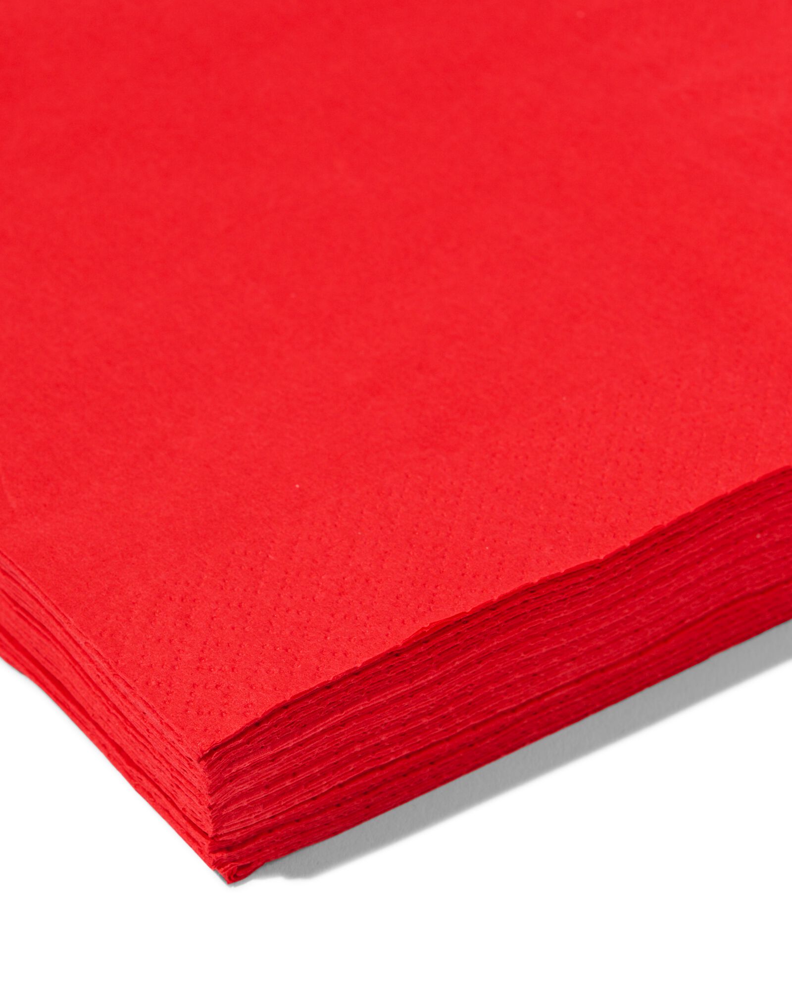 20 serviettes en papier 33x33 rouges - 25640075 - HEMA