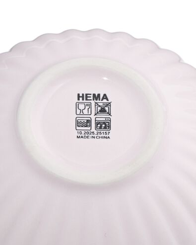 Sch&auml;lchen ⌀ 9 cm, Steingut, Blume, rosa - 9650342 - HEMA