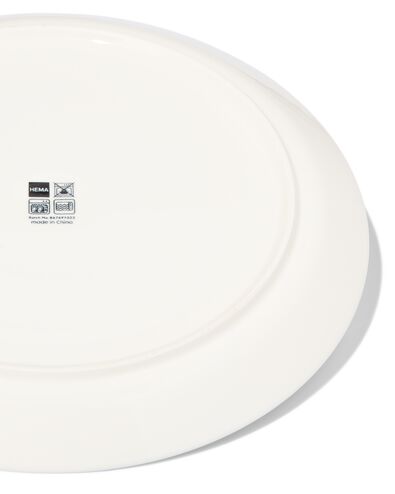 assiette plate Ø26cm - new bone blanc - vaisselle dépareillée - 9650000 - HEMA