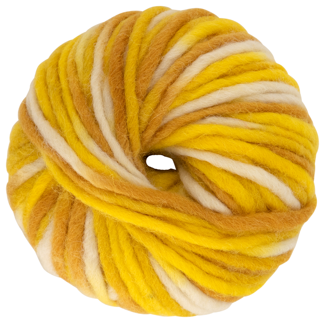 fil de laine 50g 40m jaune chiné - 1400241 - HEMA