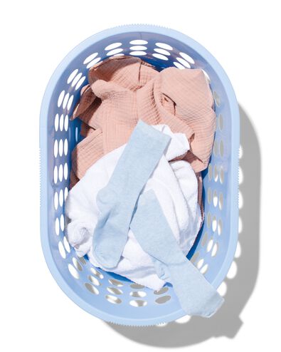 panier &agrave; linge 30L 59x39x24 bleu clair - 20520016 - HEMA