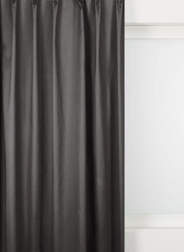 gordijnstof velours antraciet - 1000029200 - HEMA