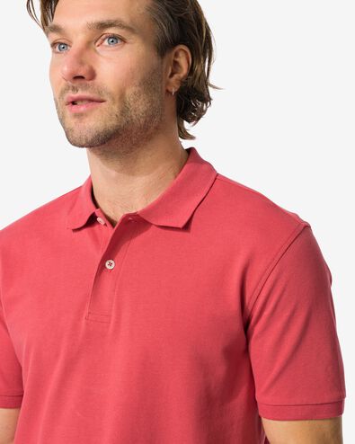 polo homme rouge - 2140360RED - HEMA
