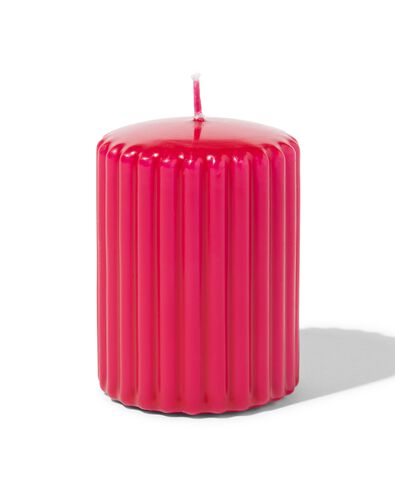 stompkaars 6x8cm rib donkerrood - 13503107 - HEMA