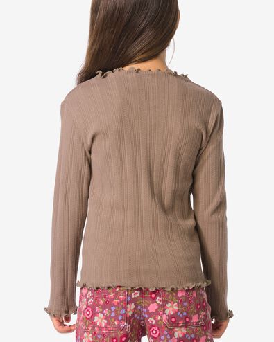 Kinder-T-Shirt aus Feinstrick beige beige - 30841254BEIGE - HEMA