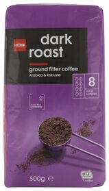 café moulu dark roast - 500 g - 17170003 - HEMA