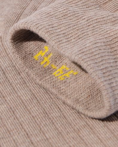 herensokken melange - 5 paar beige beige - 4100115BEIGE - HEMA