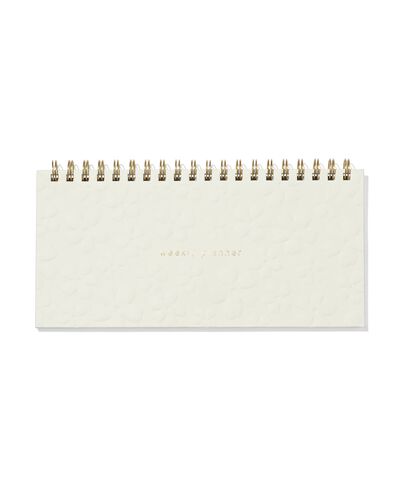 weekplanner spiraal reli&euml;f - 14100225 - HEMA