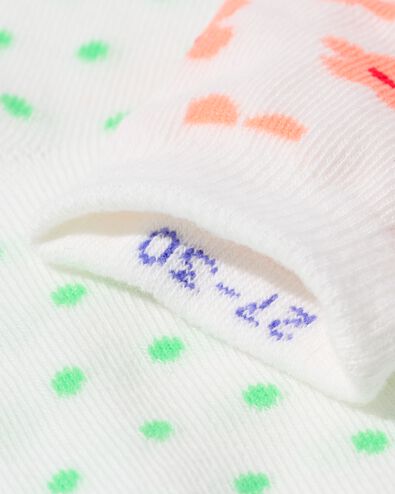 kindersokken bloemen - 5 paar wit wit - 4370460WHITE - HEMA