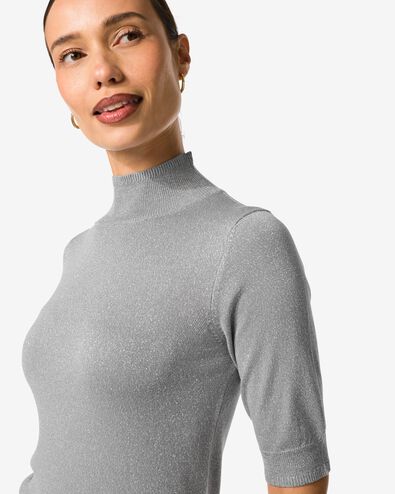 pull femme Lily &agrave; paillettes gris gris - 36279130GREY - HEMA
