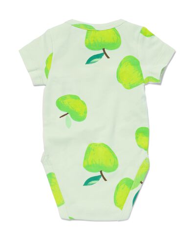 Baby-Body, Baumwolle/Elasthan, Äpfel grün 62/68 - 33305532 - HEMA