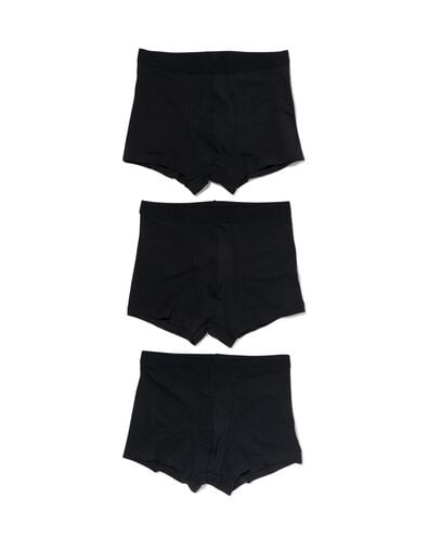3er-Pack Herren-Boxershorts, kurz schwarz - 1000010253 - HEMA