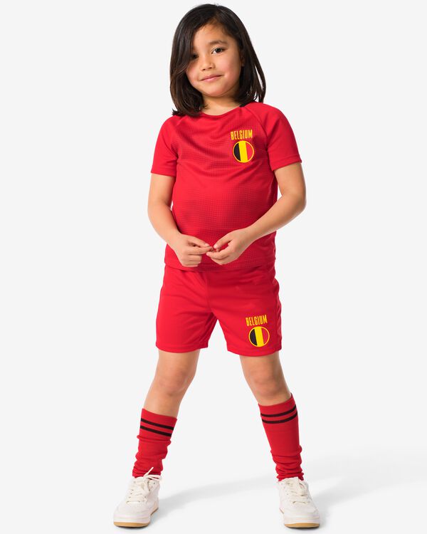 kinder sportshirt België rood rood - 36030540RED - HEMA