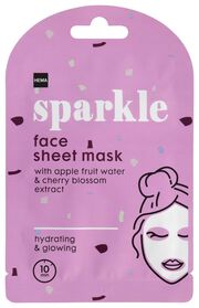 sheet gezichtsmasker sparkle - 17800050 - HEMA