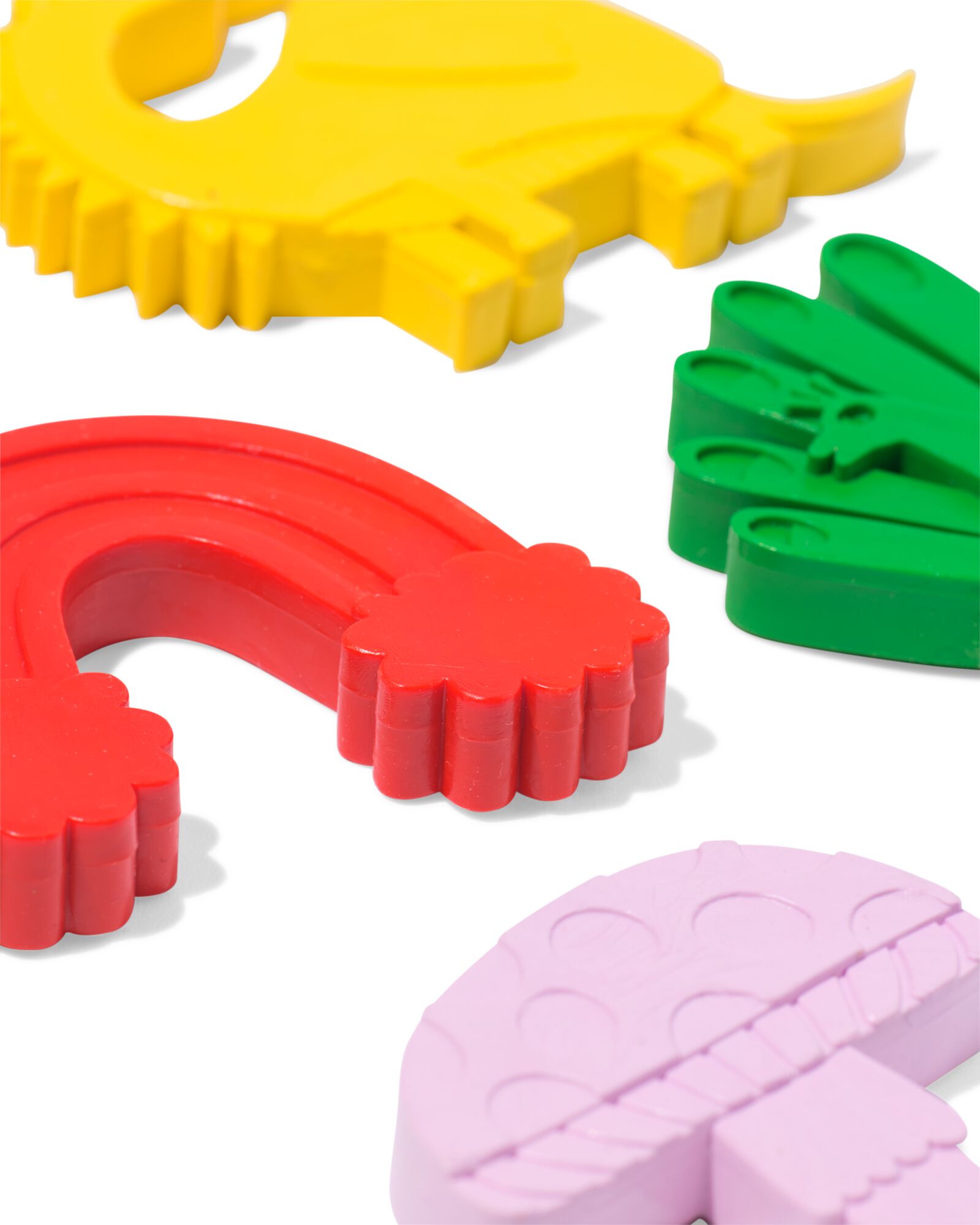 crayons de cire fa&ccedil;onn&eacute;s fantaisie - lot de 6 - 15900233 - HEMA