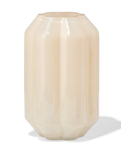 vase ⌀8x23cm verre forme de fleur blanc laiteux - 13325004 - HEMA
