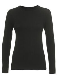 t-shirt thermique femme noir noir - 1000002186 - HEMA
