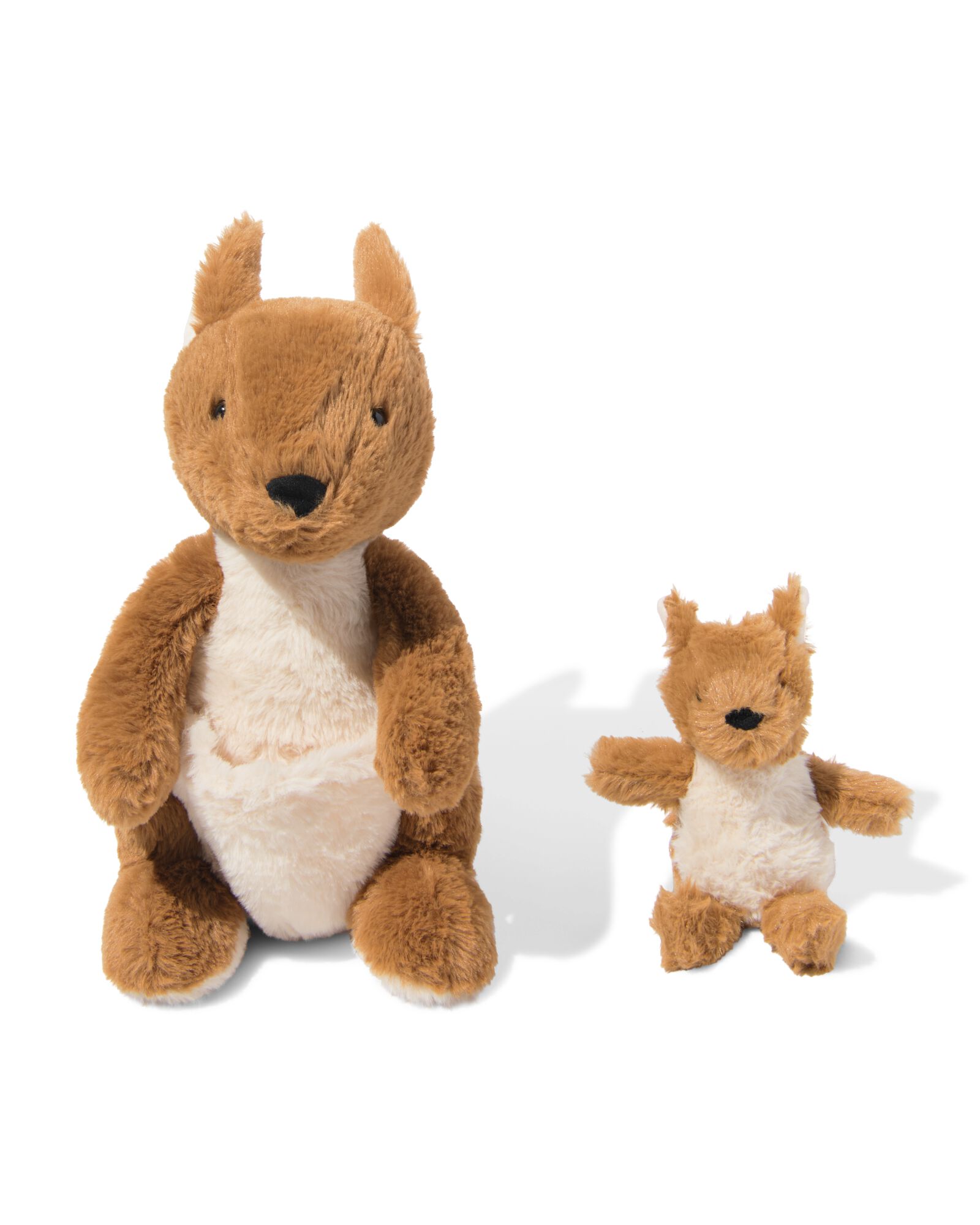 peluche kangourou avec b&eacute;b&eacute; 30 cm - 15130466 - HEMA