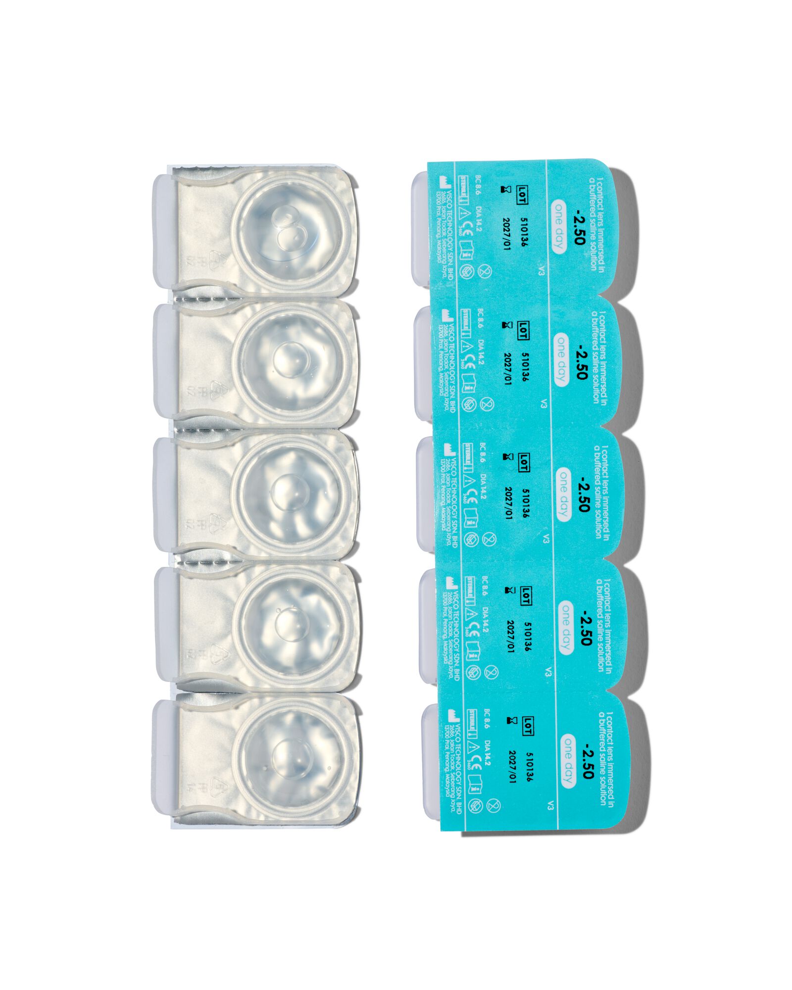 zachte daglenzen -2.50 - 10 stuks - 11973246 - HEMA