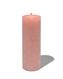 rustikale Kerze, 7 x 19 cm, lachsfarben rosa 7 x 19 - 13501954 - HEMA