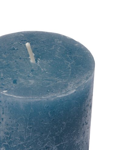 rustikale Kerze, 7 x 13 cm, blau - 13501953 - HEMA