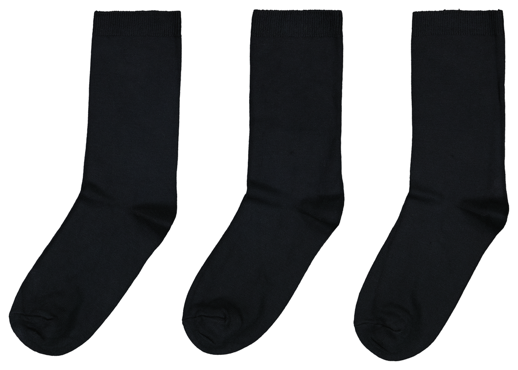 3 paires de chaussettes femme mode noir - 1000025218 - HEMA