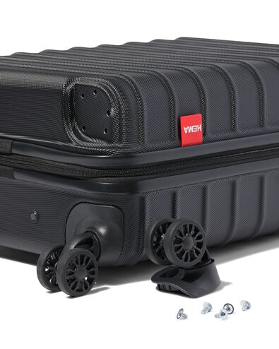 koffer ABS 35x20x55 zwart - 18630023 - HEMA
