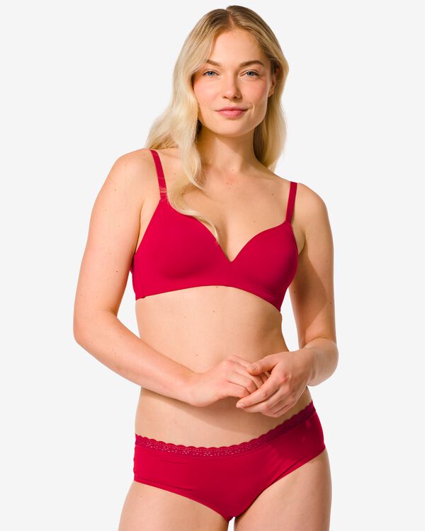 slip pour femme second skin micro rouge rouge - 19630345RED - HEMA