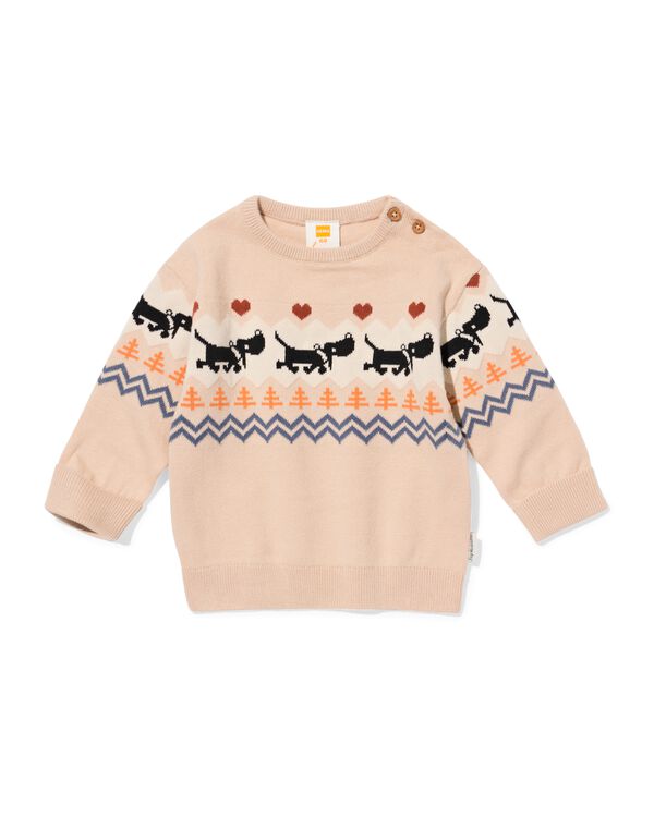 Takkie, Newborn-Pullover  hellbraun - 33434520LIGHTBROWN - HEMA