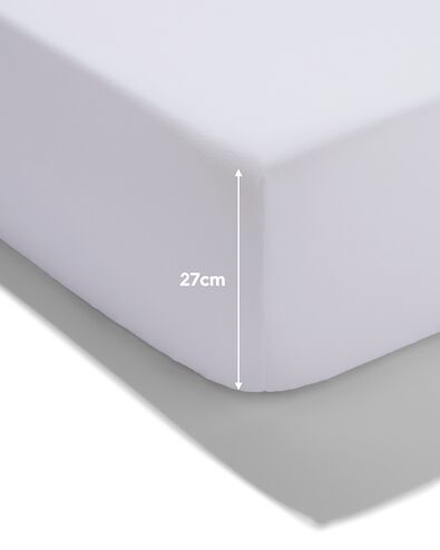 drap-housse 70x150cm coton doux blanc - 5180048 - HEMA