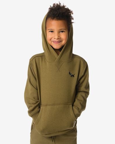 Takkie Kinder-Hoodie aus Sweatstoff  olivgr&uuml;n olivgr&uuml;n - 30712701OLIVE - HEMA