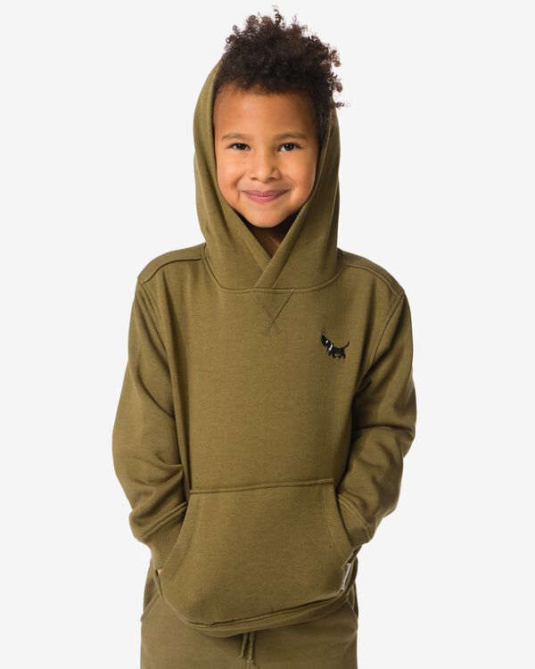 sweat-shirt &agrave; capuche enfant Takkie  olive olive - 30712701OLIVE - HEMA