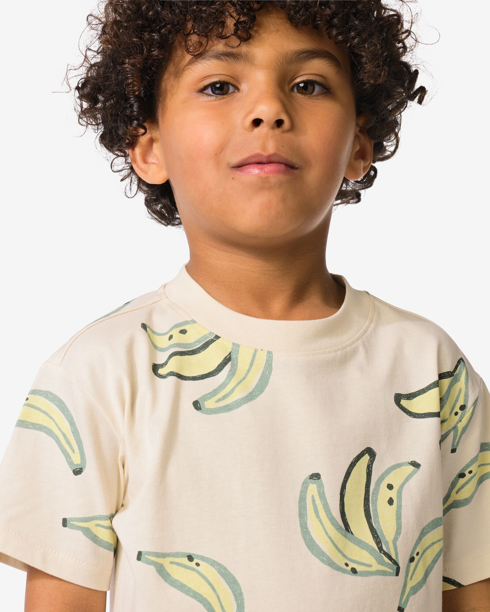 t-shirt enfant banane &eacute;cru &eacute;cru - 30717701ECRU - HEMA