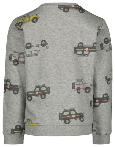 kindersweater jeep grijsmelange - 1000020843 - HEMA