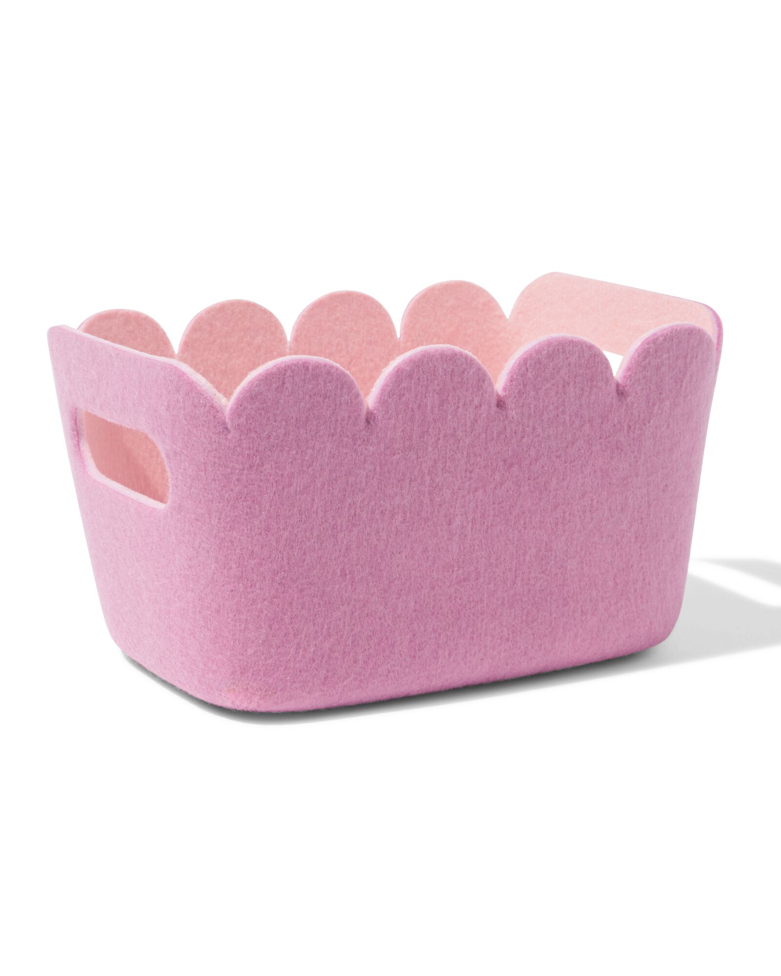 panier en feutre 20x12 cm violet - 39800045 - HEMA