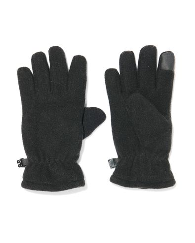 kinderhandschoenen met touchscreen zwart 146/152 - 16720234 - HEMA